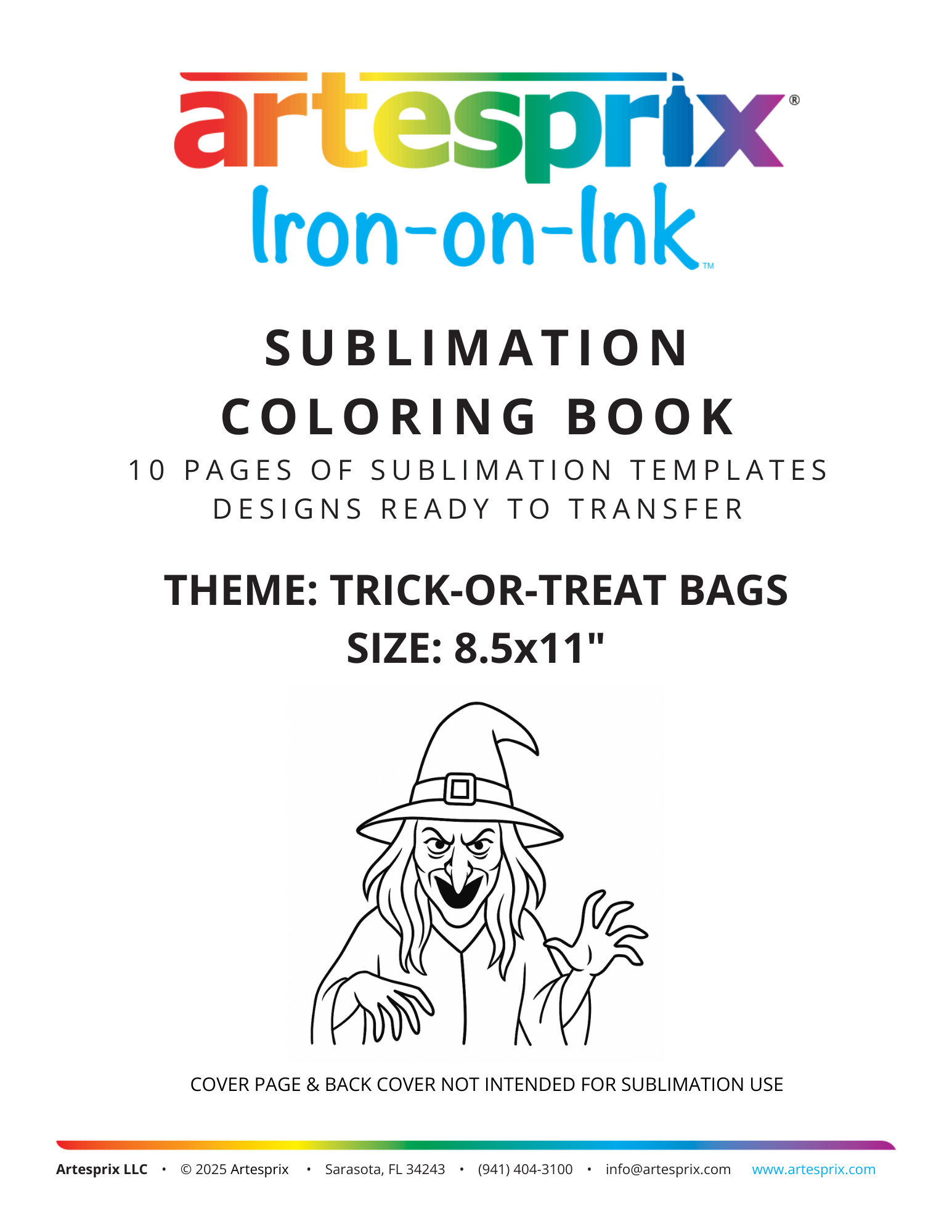 Artesprix Sublimation Coloring Book: Halloween Trick-or-Treat Bags - Artesprix