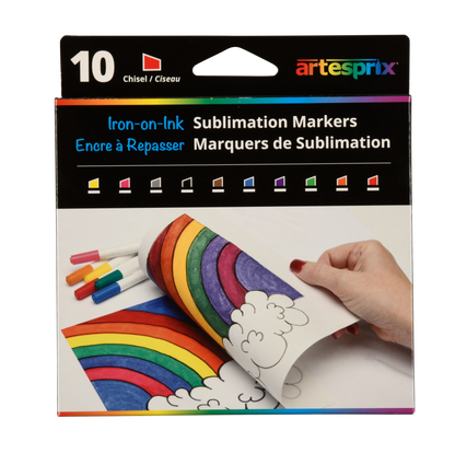 Sublimation Markers - Basic Chisel 10ct - Artesprix