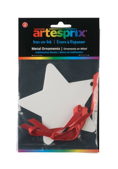 Artesprix Sublimation Star Ornament Blank 2ct