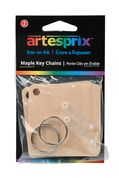 Key Chains 2ct - Maple, Metal or Plastic - Artesprix