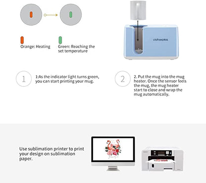 Craft Express Pro Easy Auto Mug Press: Compact and Simple DesignSimple Design - Artesprix