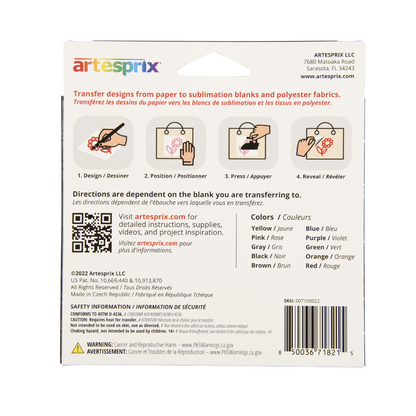 Sublimation Markers - Basic Fine 10ct - Artesprix