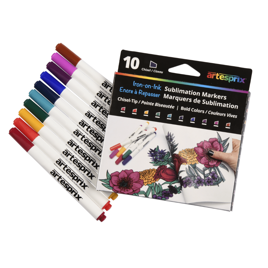 Sublimation Markers-Bold Chisel 10ct - Artesprix