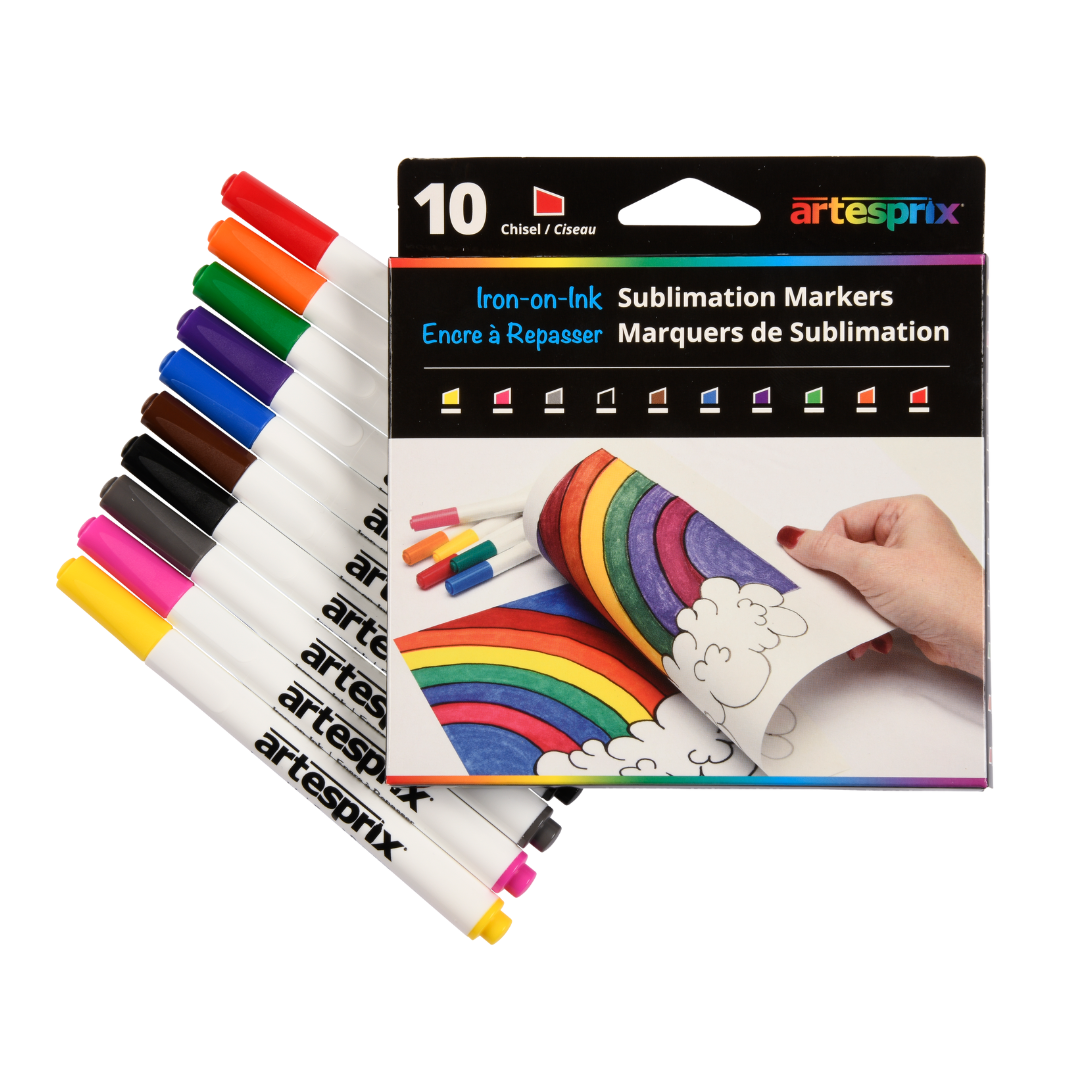 Sublimation Markers - Basic Chisel 10ct - Artesprix