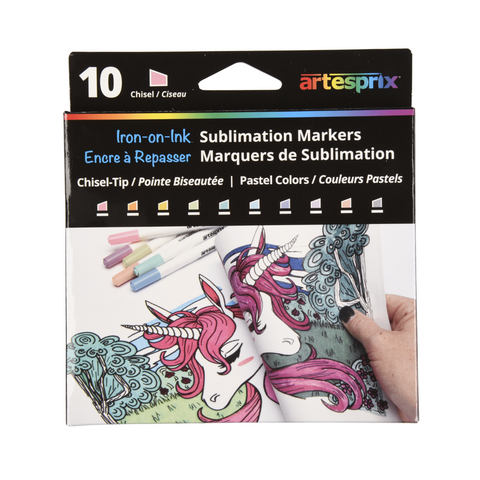 Sublimation Markers-Pastel Chisel 10ct - Artesprix