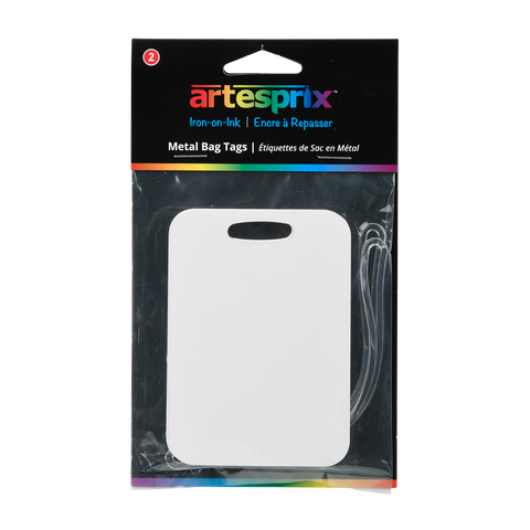 Metal top bag tags